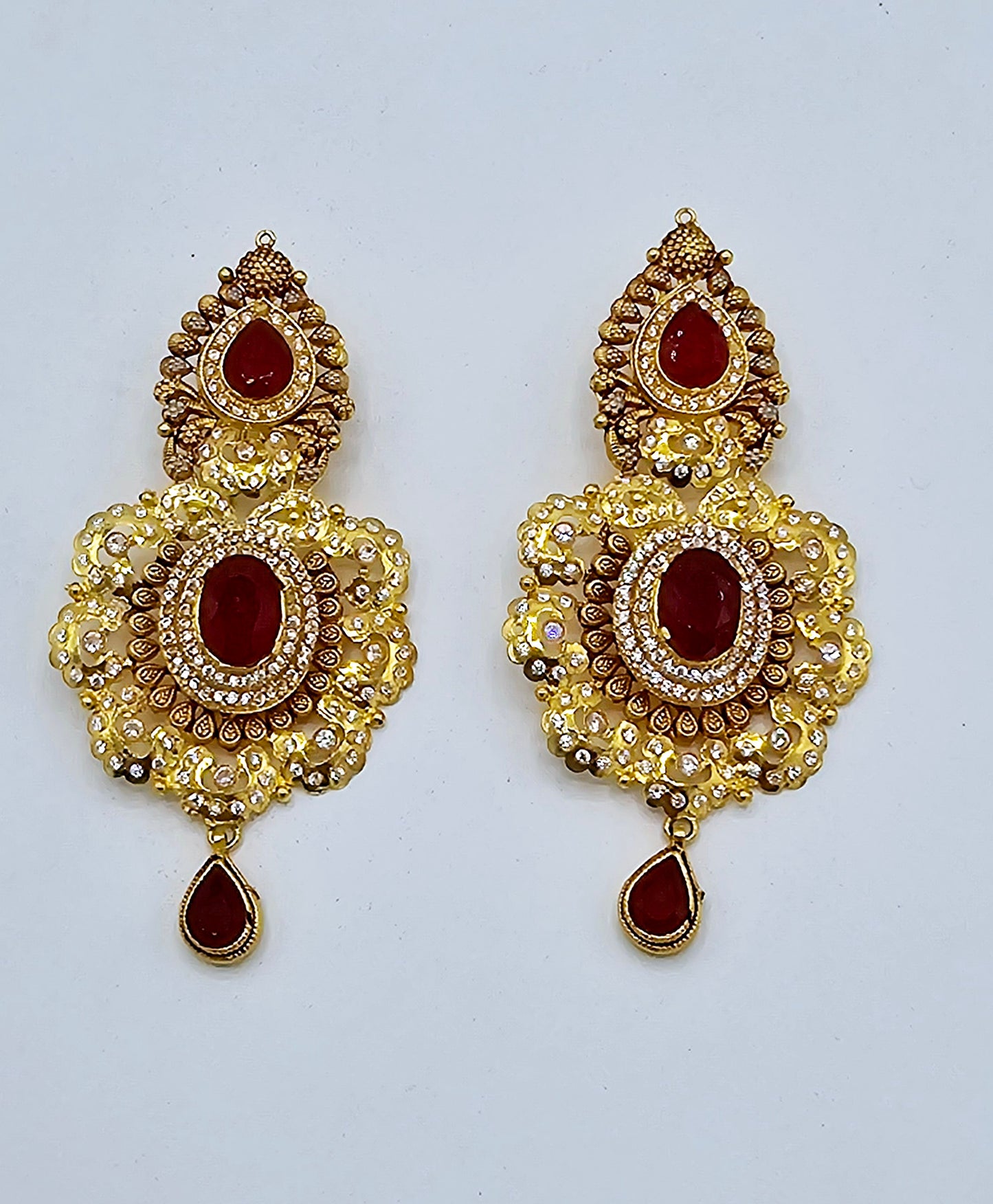 Antique Gold with Ruby