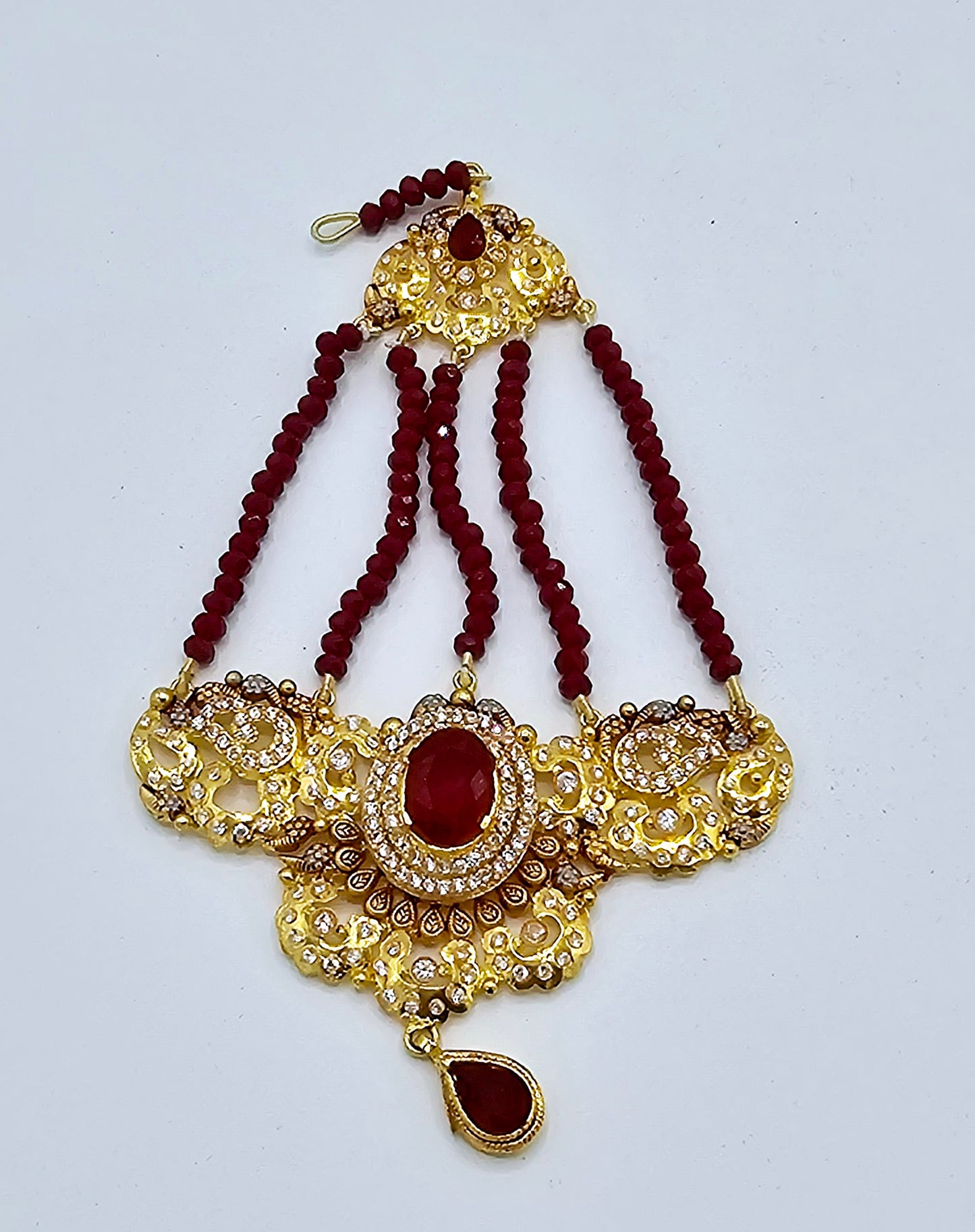 Antique Gold with Ruby