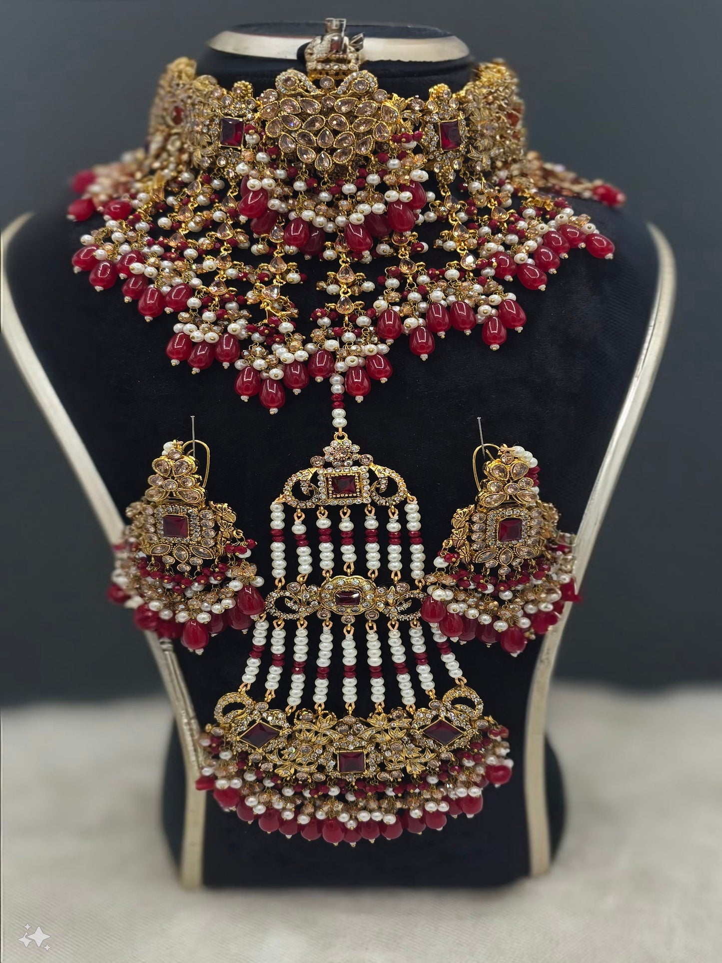 Rajasthani Bridal Set Ruby