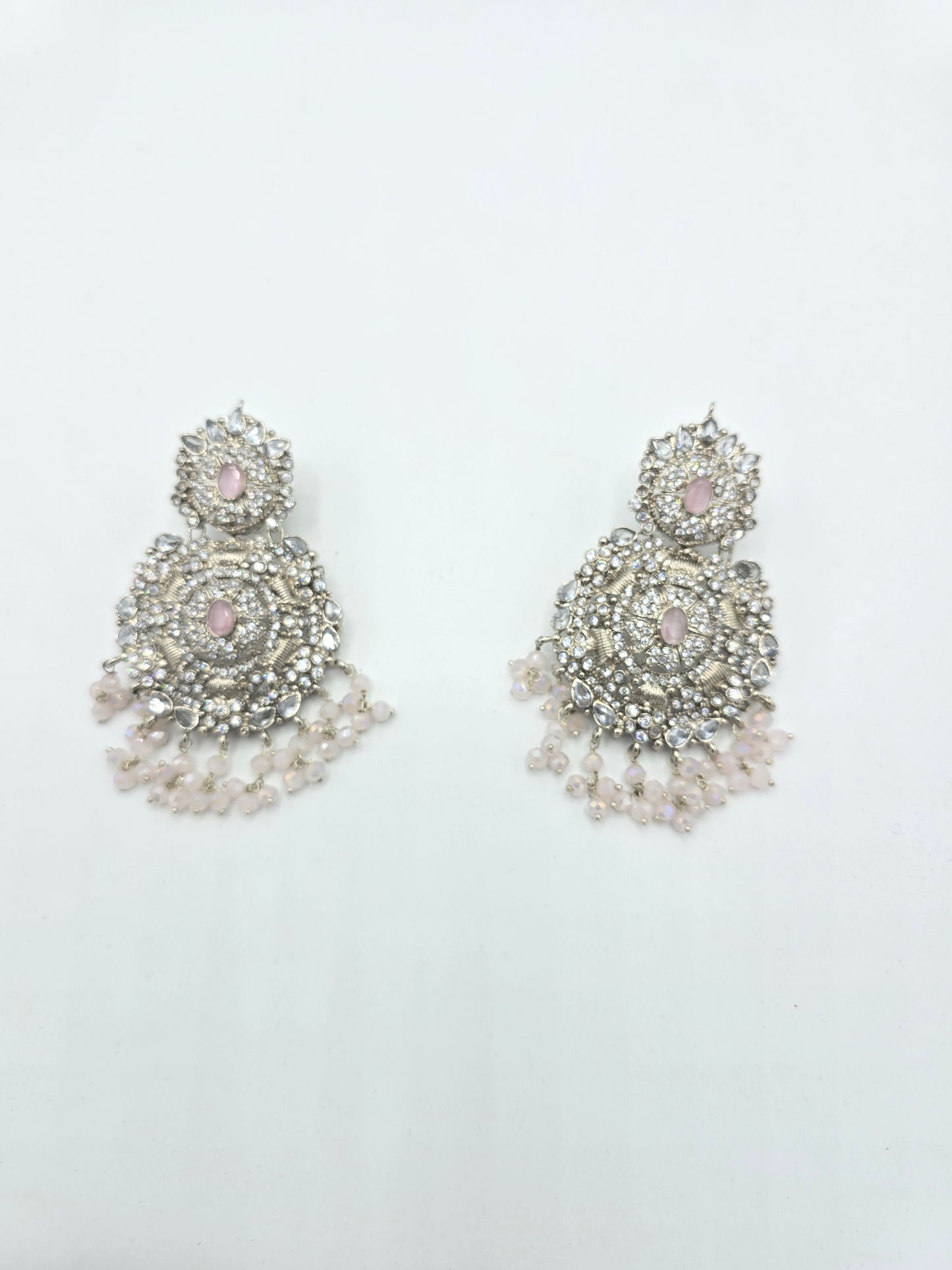 Ear Rings Silver Pink