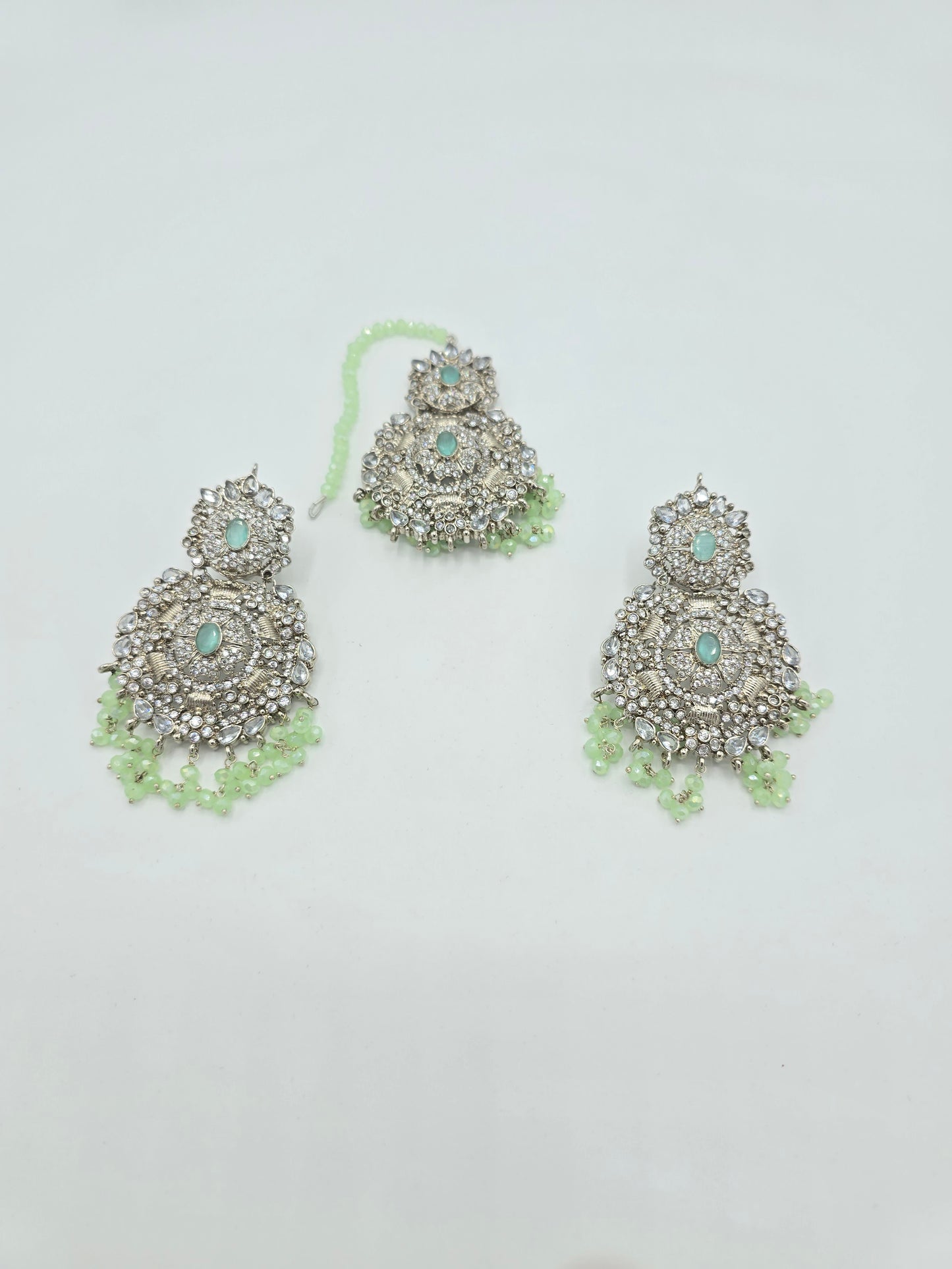 Ear Rings Silver Jade