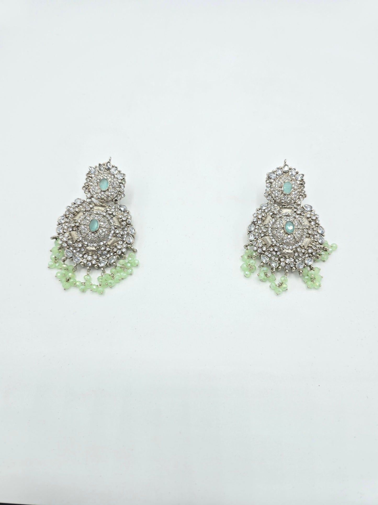 Ear Rings Silver Jade