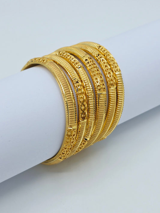 Gold plated set of 6