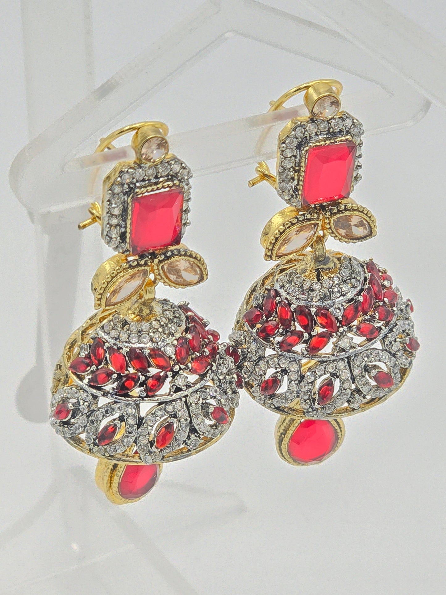 Ear Rings Jhumka Pink